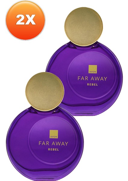 Far Away Rebel Kadın Parfüm Edp 50 Ml. Ikili Set