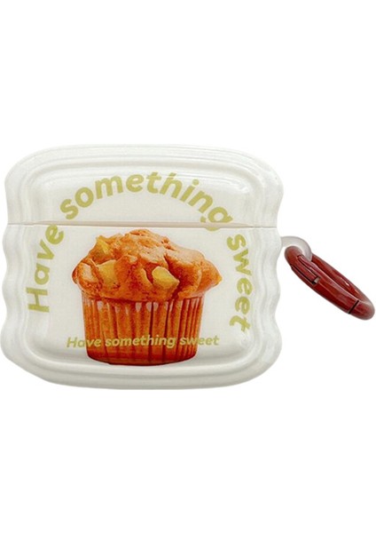 Apple Airpods Pro Kek Deseni Dalga Şekli Tpu Koruyucu Halka Tokalı Anti Damla Çizilmez Kulaklık Kılıfı (Yurt Dışından)