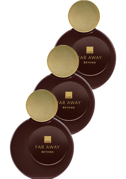 Far Away Beyond Kadın Parfüm Edp 50 Ml. Üçlü Set