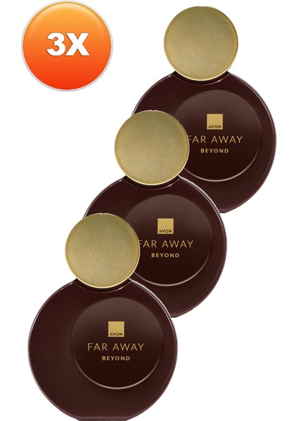 Far Away Beyond Kadın Parfüm Edp 50 Ml. Üçlü Set