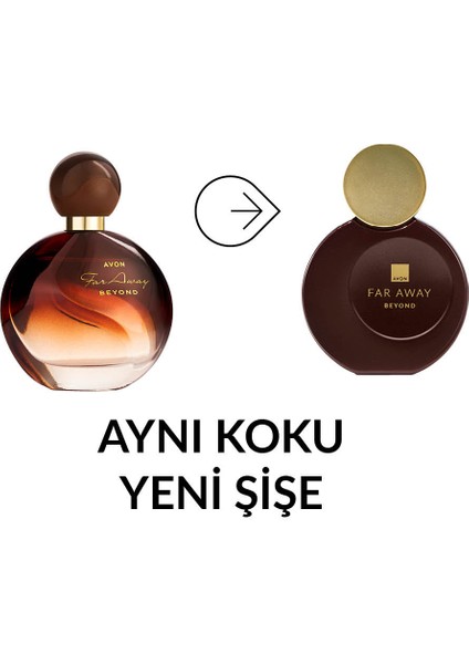 Far Away Beyond Kadın Parfüm Edp 50 Ml. Üçlü Set