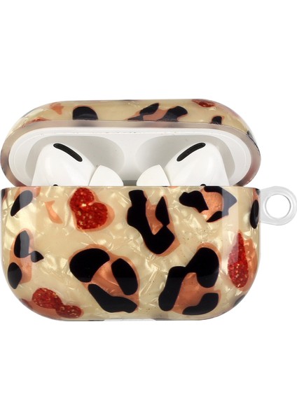 Apple Airpods Pro için Tam Koruma , Desen Baskılı Imd Tpu Kabuk Tahıl Koruyucusu Kanca Leopar Kulaklık Kılıfı (Yurt Dışından) fiyatları