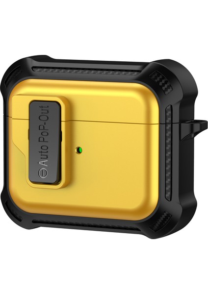 Apple Airpods 3 için Basma Toka Tamı Koruyucu tooth Tpu + Pc Damla Geçirmez Kulaklık Kılıfı (Yurt Dışından)