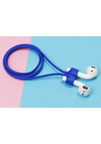 5 Adet Takım Askısı Anti Kayıp Apple Airpods için Koruyucu Silikon Manyetik Halat Kulaklık Kılıfı (Yurt Dışından)