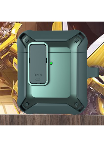 2 In 1 Tpu + Pc Anti Damla Koruyucu Darbeye Dayanıklı Taşınabilir Şarj Kilitli Tokalı Airpods için 1 2 Kulaklık Kılıfı (Yurt Dışından) fiyatları