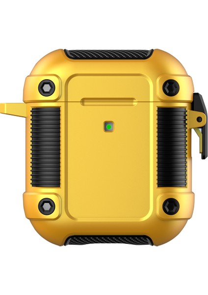 Apple Airpods için 2016 2019 Kablosuz Airpods 2019 Kasası Kilit Tokası Pc+Tpu Koruyucu Kulaklık Kılıfı (Yurt Dışından)