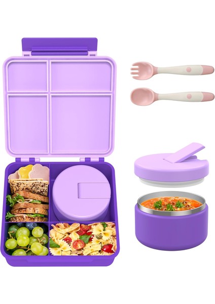 Öğle Yemeği Kutusu 8 Oz Çorba Yalıtımlı Sızdırmaz Öğle Yemeği Kutusu, 4 Bölmeli Yalıtımlı Yiyecek Kavanozu ve Okul Için Yalıtımlı Öğle Yemeği Kutusu (Yurt Dışından) fiyatları