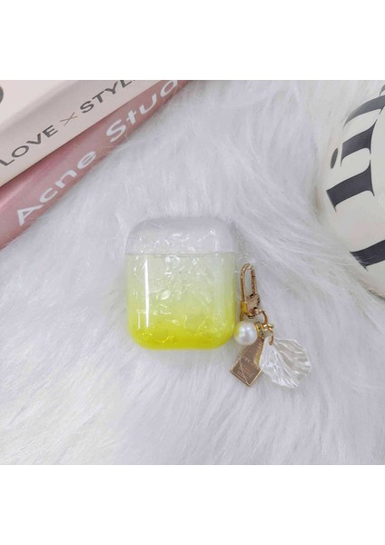 Apple Airpods için 2016 2019 Airpods Kablosuz 2019 , Degrade Kabuk Tahıl Tpu Sarkıt Kulaklık Kılıfı (Yurt Dışından) fiyatları