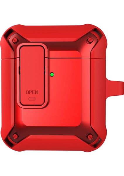 2 In 1 Tpu + Pc Anti Damla Koruyucu Darbeye Dayanıklı Taşınabilir Şarj Kilitli Tokalı Airpods için 1 2 Kulaklık Kılıfı (Yurt Dışından)