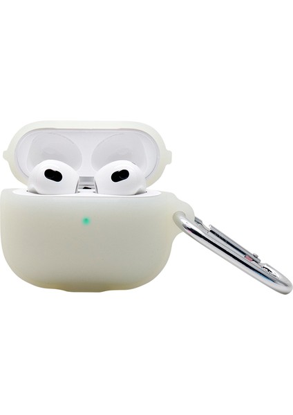 Apple Airpods 3 için Taşınabilir Koruyucu Kulakiçi Anahtarlık İle Yumuşak Silikon Koruyucu Kulaklık Kılıfı (Yurt Dışından)
