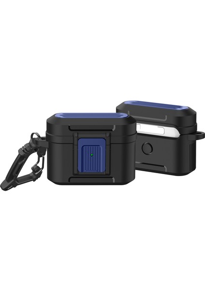 Apple Airpods Pro için Bagaj Tamı Koruyucu Presleme Tokası Tpu + Pc Anti Damla Kulaklık Kılıfı (Yurt Dışından)