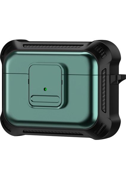 Airpods Pro 2 için Düşmeye Dayanıklı Tpu+Pc Düğmeye Basmalı Darbeye Dayanıklı Kulaklık Kılıfı (Yurt Dışından)