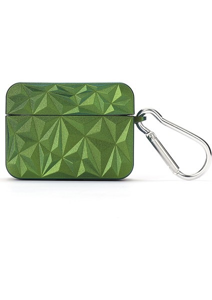 Apple Airpods Pro için Elmas Doku Koruyucu Sert Pc Anti Damla Anti Kir Kulaklık Kılıfı (Yurt Dışından)