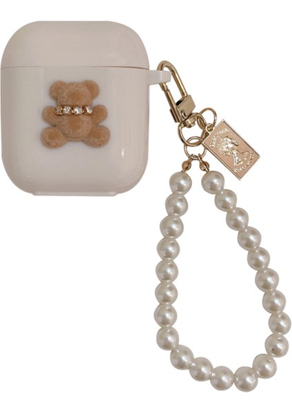 Apple Airpods için Tpu Şarj Lı 2016 2019 Airpods Kablosuz Şarj Lı 2019 Sevımlı Ayı Küçük Ayı Kulaklık Kılıfı (Yurt Dışından)