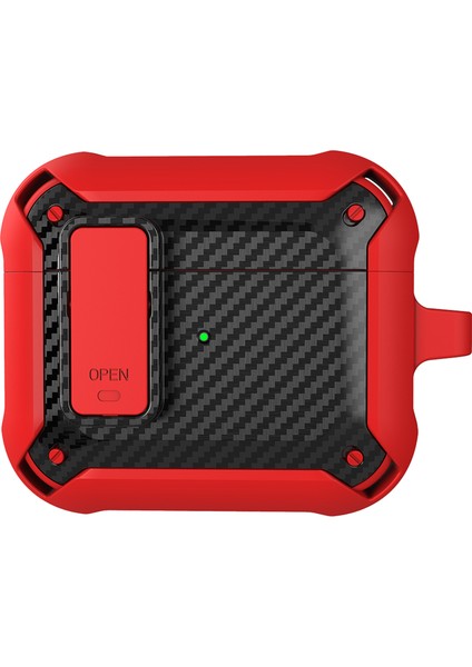 Geçmeli Tamı Karbon Fiber Doku tooth Koruyucu Airpods için 3 Stil 4 Kulaklık Kılıfı (Yurt Dışından)