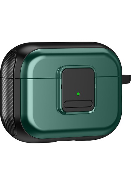 Apple Airpods Pro 2 için Manyetik Şarj Tpu Toka Karabina + Kulaklık Kılıfı (Yurt Dışından)