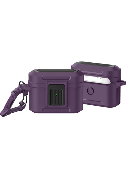 Apple Airpods Pro için Bagaj Tamı Koruyucu Presleme Tokası Tpu + Pc Anti Damla Kulaklık Kılıfı (Yurt Dışından)