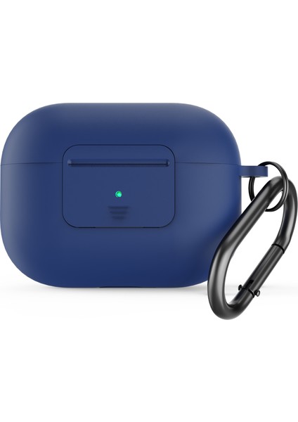 Airpods Pro 2 için Kablosuz Koruyucu Basın Anahtarı Anti Damla Silikon + Pc Kasa Asılı Toka Koyu Kulaklık Kılıfı (Yurt Dışından)