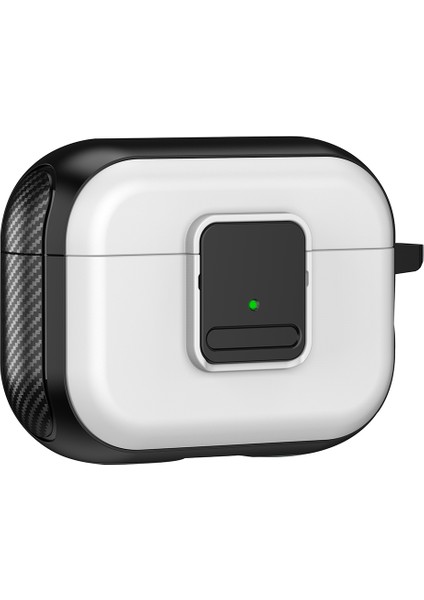 Apple Airpods Pro 2 için Manyetik Şarj Tpu Toka Karabina + Kulaklık Kılıfı (Yurt Dışından)