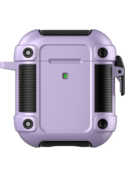 Apple Airpods için 2016 2019 Airpods Kablosuz 2019 Kasası Kilit Tokası Pc+Tpu Koruyucu Kulaklık Kılıfı (Yurt Dışından)