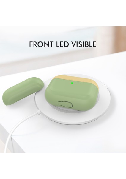 Airpods için Kablosuz 2019 Airpods 2019 2016 Bölünebılır Silikon Yuva Avokado İ+ Kulaklık Kılıfı (Yurt Dışından) fiyatları