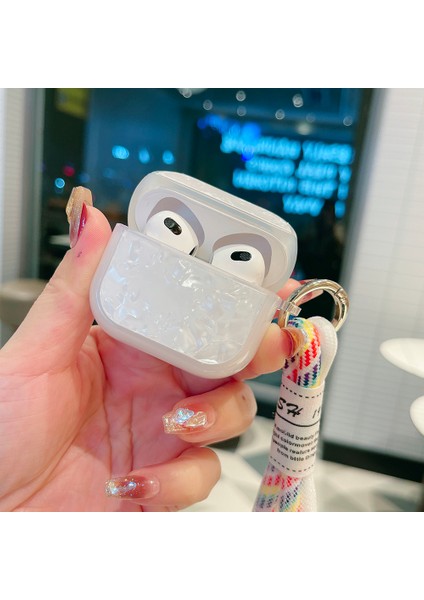 Apple Airpods Pro için Koruyucu Tpu Taşınabilir El Kayışı Kabuk Desenli Kulaklık Kılıfı (Yurt Dışından) fiyatları