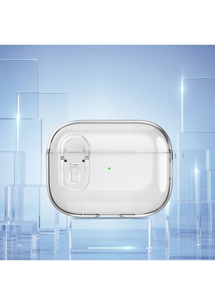 Apple Airpods Pro için tooth Pc + Tpu Kristal Şeffaf Asılı Toka Şeffaf Kulaklık Kılıfı (Yurt Dışından) fiyatları