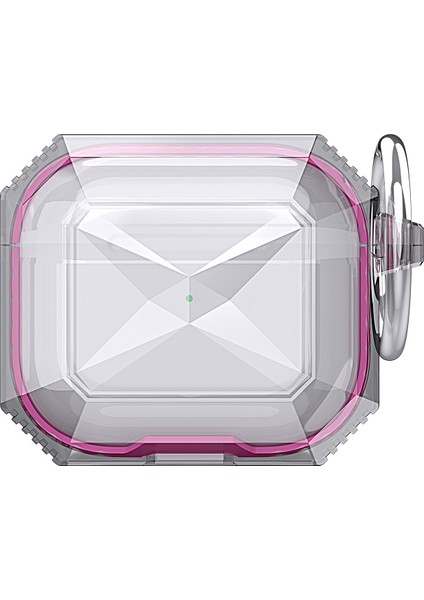 Apple Airpods 3 Rose için Tam Koruma Eşkenar Dörtgen Tarzı Darbeye Dayanıklı Koruyucu Kulaklık Kılıfı (Yurt Dışından)