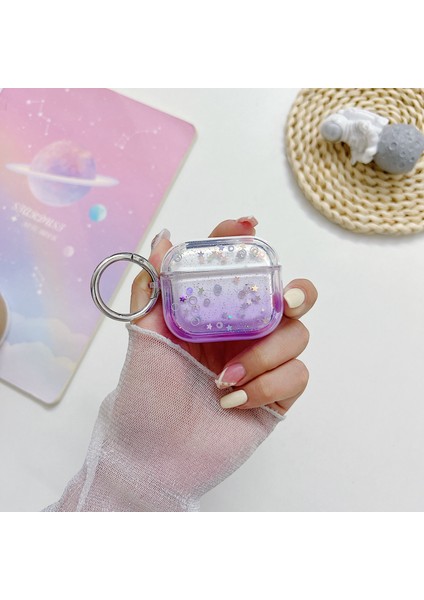 Apple Airpods 3 için tooth Pc Koruyucu Sevimli Glitter Anti Damla Kulaklık Kılıfı (Yurt Dışından)