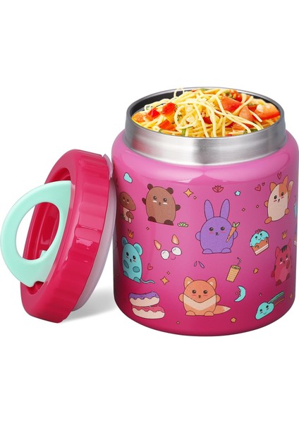 Yalıtımlı Çocuk Maması Kavanozu 22 Oz Kapasiteli Sıcak ve Soğuk Yiyeceklere Uygun Sızdırmaz Vakumlu Paslanmaz Çelik Tasarım Öğle Yemekleri ve Çorbalar Için Uygundur (Yurt Dışından)