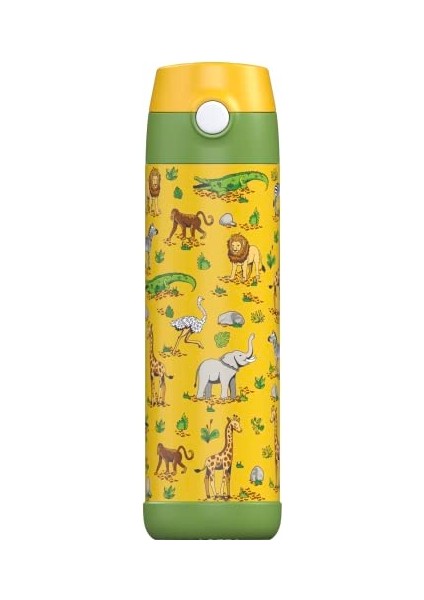 ， Çocuk Paslanmaz Çelik Hasır Su Şişesi 350ML – Bpa Free – Sızdırmaz – Okul ve Kreşler Için Yalıtımlı Su Şişesi (Yurt Dışından)