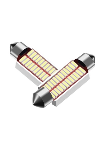 Led Ampul 12V Sofit Canbus 39Mm 20Smd 4014 Beyaz