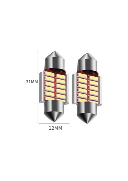 Led Ampul 12V Sofit Canbus 39Mm 20Smd 4014 Beyaz fiyatları