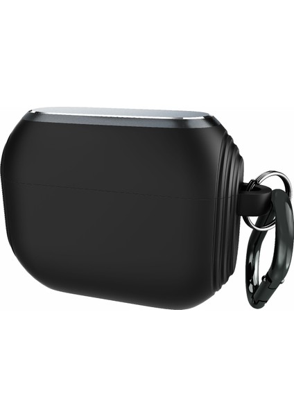 Silikon + Alüminyum Alaşımlı Koruyucu Apple Airpods Pro için Karabina İle Kulaklık Kılıfı (Yurt Dışından)