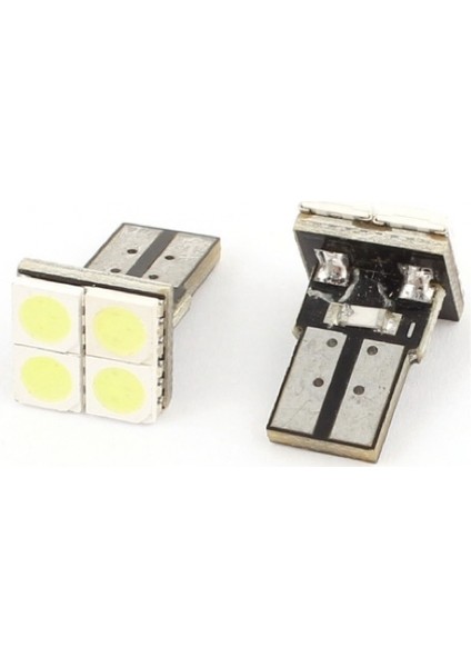 Led Ampul 12V T10 4 Led 5050 Mavi