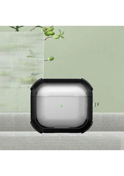 Apple Airpods 3 için tooth Koruyucu Pc + Tpu Karabina İle Şeffaf Kulaklık Kılıfı (Yurt Dışından) fiyatları