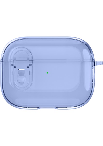Apple Airpods Pro için tooth Pc+Tpu Asılı Tokalı Kristal Şeffaf Kulaklık Kılıfı (Yurt Dışından)