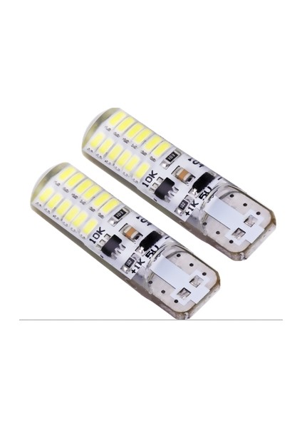 Led Ampul 12V T10 24 Smd 3528 Flash Çakar Beyaz