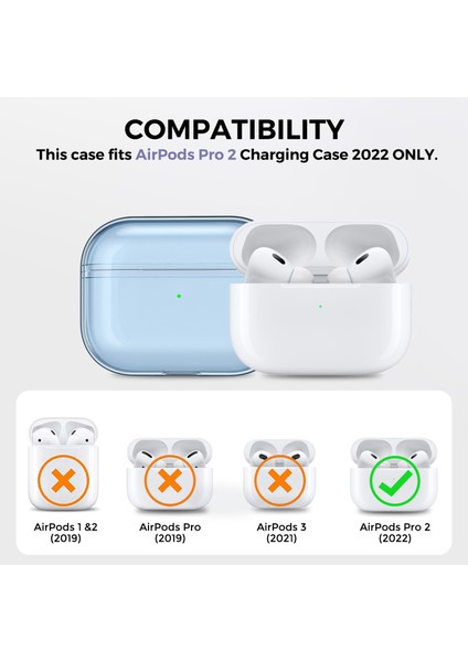 Apple Airpods Pro 2 için Şeffaf Tpu Kutusu tooth El Kayışı İle Çizilmez Şeffaf Kulaklık Kılıfı (Yurt Dışından) fiyatları