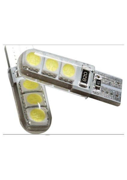 Led Ampul 12V T10 6Smd 5050 Beyaz