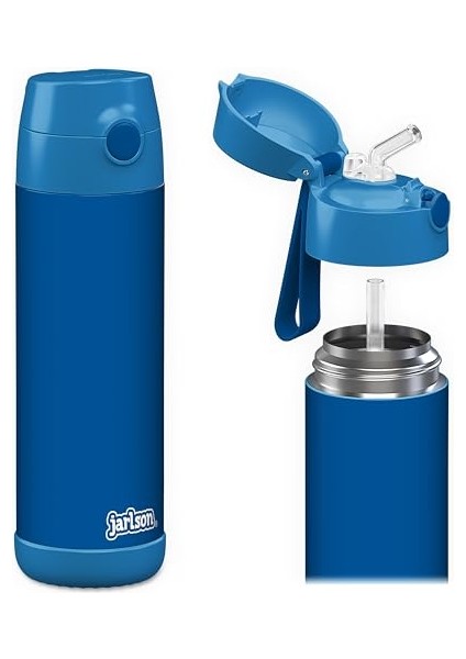 ， Çocuk Paslanmaz Çelik Hasır Su Şişesi 350ML – Bpa Free – Sızdırmaz – Okul ve Kreşler Için Yalıtımlı Su Şişesi (Yurt Dışından)