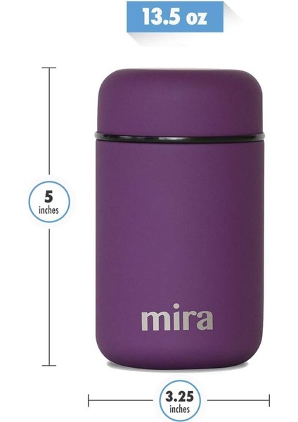 Sıcak Yemek ve Çorba Için Yalıtımlı Gıda Kavanoz Termosu Hareket Halinde Yemek Için Kompakt Paslanmaz Çelik Vakumlu Öğle Yemeği Kabı 13,5 Oz (Yurt Dışından) fırsatları