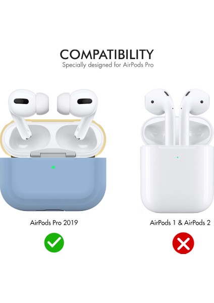 Airpods için Kablosuz 2019 Airpods 2019 2016 Bölünebılır Silikon Göl Si+ Kulaklık Kılıfı (Yurt Dışından) fiyatları