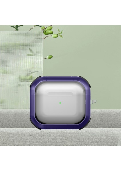 Apple Airpods 3 için tooth Koruyucu Pc + Tpu Karabina İle Şeffaf Kulaklık Kılıfı (Yurt Dışından) fiyatları