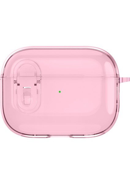 Apple Airpods Pro için tooth Pc+Tpu Asılı Tokalı Kristal Şeffaf Kulaklık Kılıfı (Yurt Dışından)