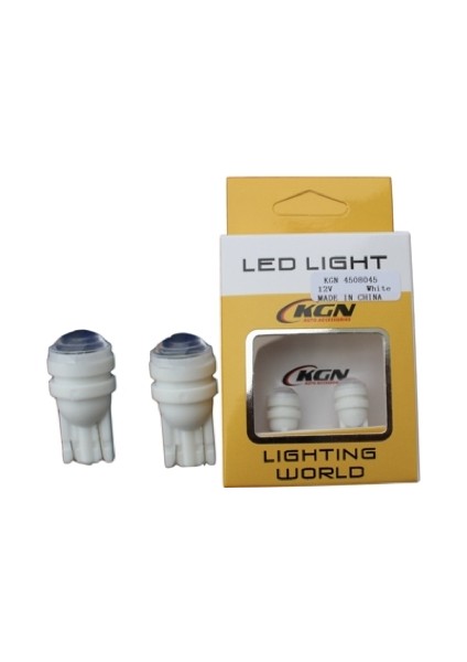 Led Ampul 12V T10 2 Cob Led Beyaz