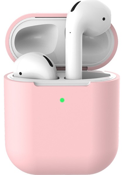 Apple Airpods için Kablosuz Şarj Lı Yumuşak Silikon 2019 Kulaklık Kılıfı (Yurt Dışından)