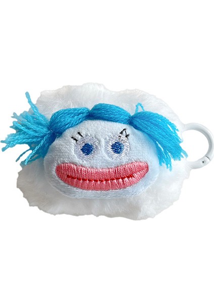 Airpods 3 için Koruyucu Parodi Ifadesi Peluş+Tpu Tokalı Kulaklık Kılıfı (Yurt Dışından)