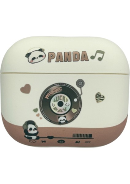 Apple Airpods için Pro Koruyucu Tpu Güzel Panda Kabuk Kulaklık Kılıfı (Yurt Dışından)