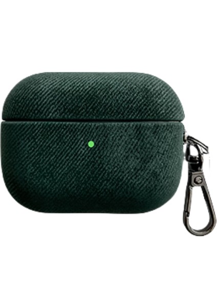 Apple Airpods Pro Koruyucu Tpu Telefon Metal Tokalı Süet Doku Tamı Kulaklık Kılıfı (Yurt Dışından)
